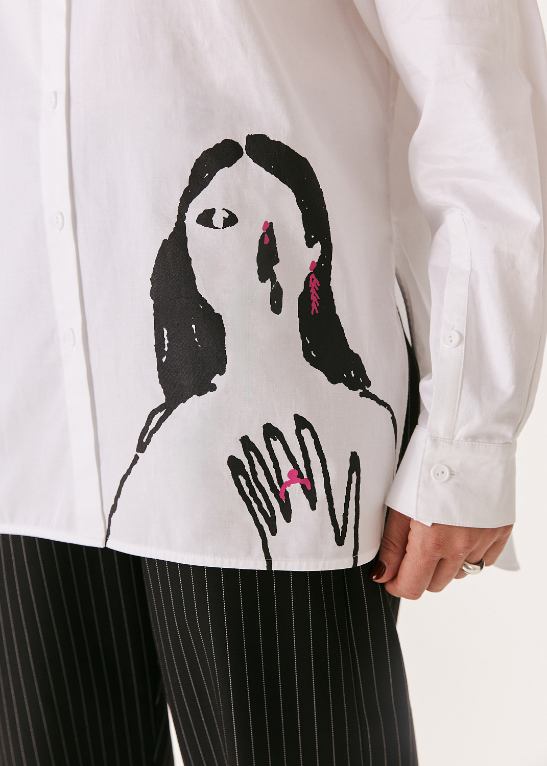 Рубашка EVE&ESTHER x LIBERMAN белая