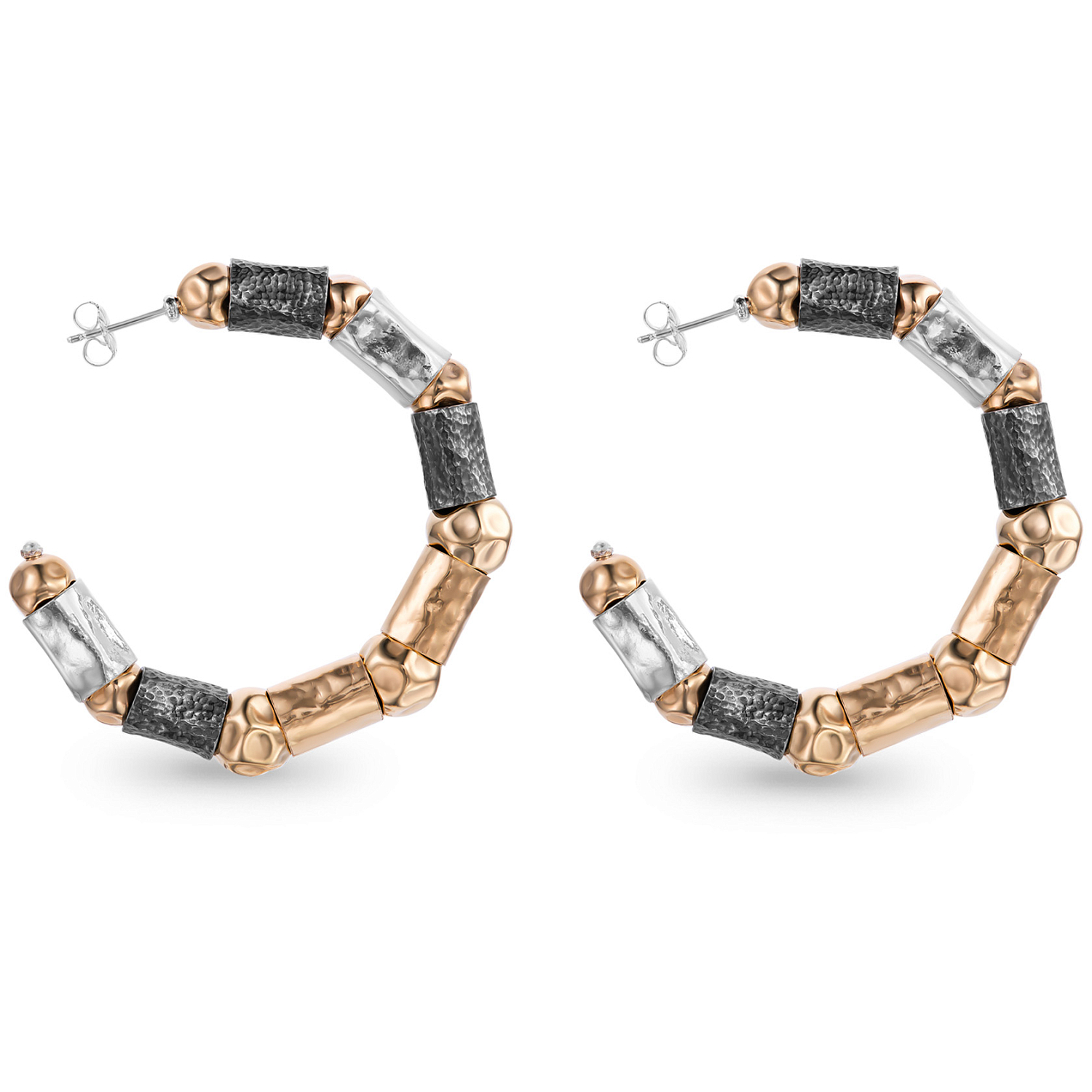 Серьги объемные рудо