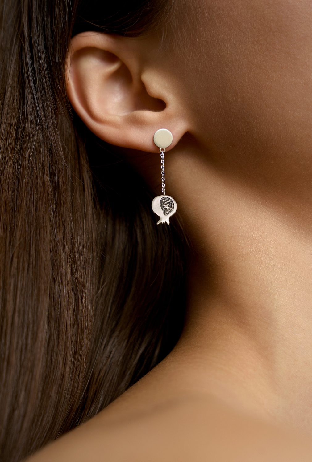 Серьги Гранат