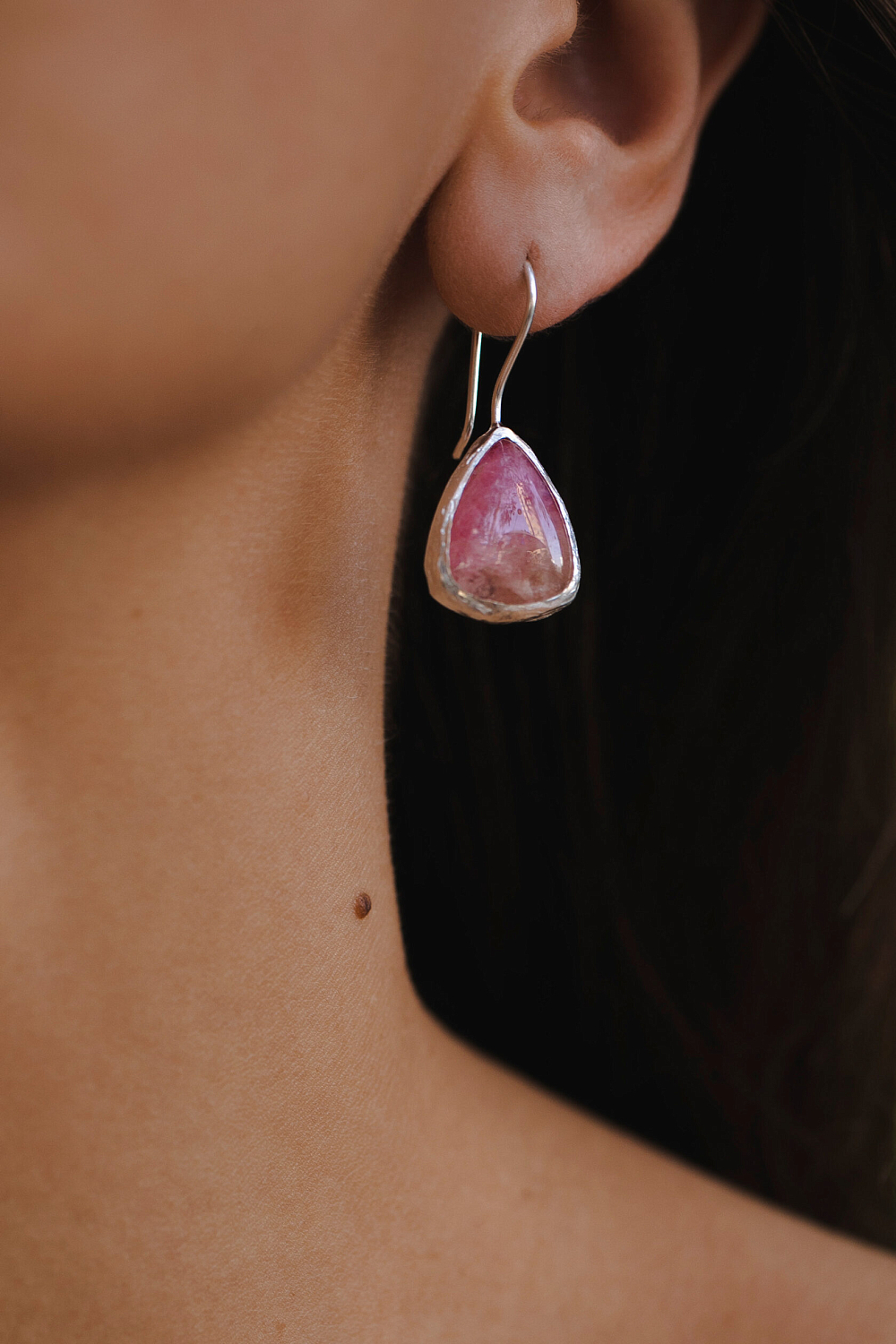 Серьги с турмалином