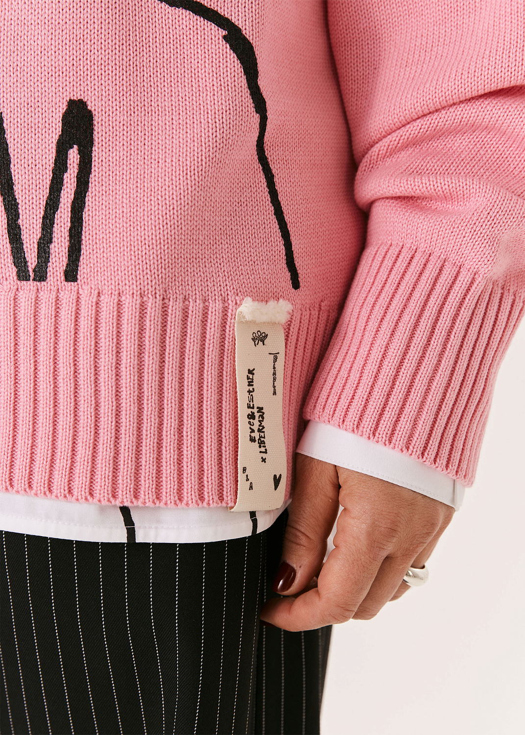 Джемпер EVE&ESTHER x LIBERMAN розовый