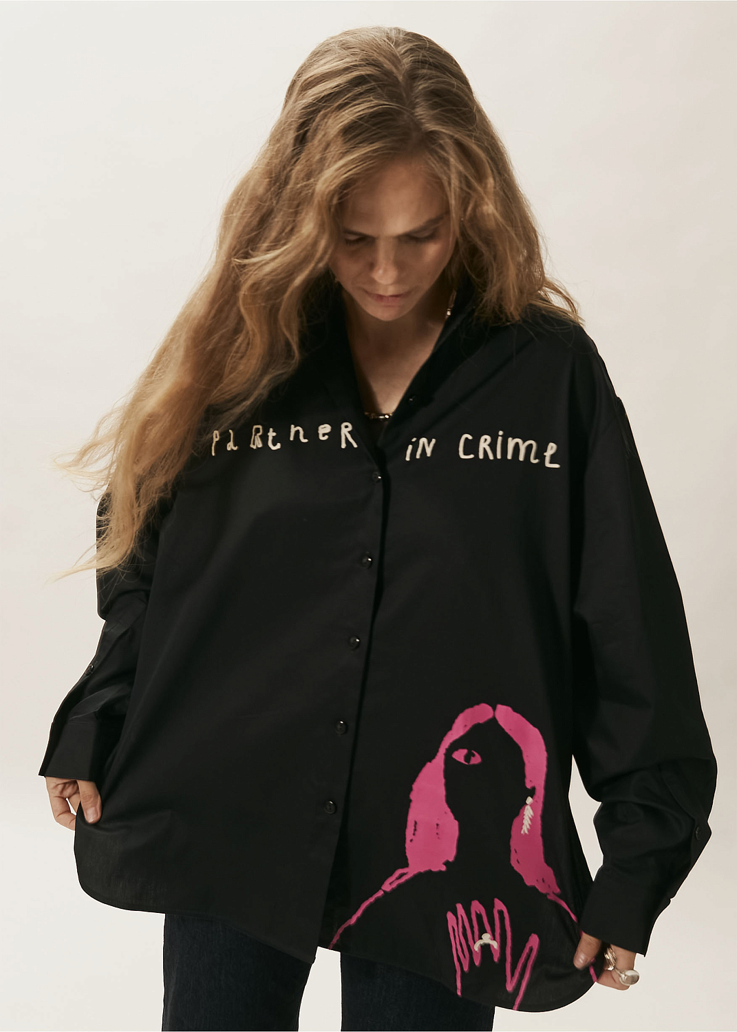 Рубашка EVE&ESTHER x LIBERMAN черная