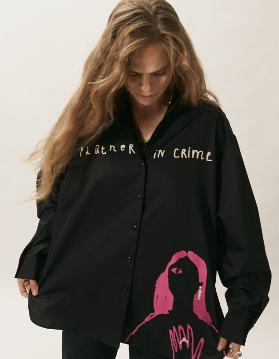 Рубашка EVE&ESTHER x LIBERMAN черная