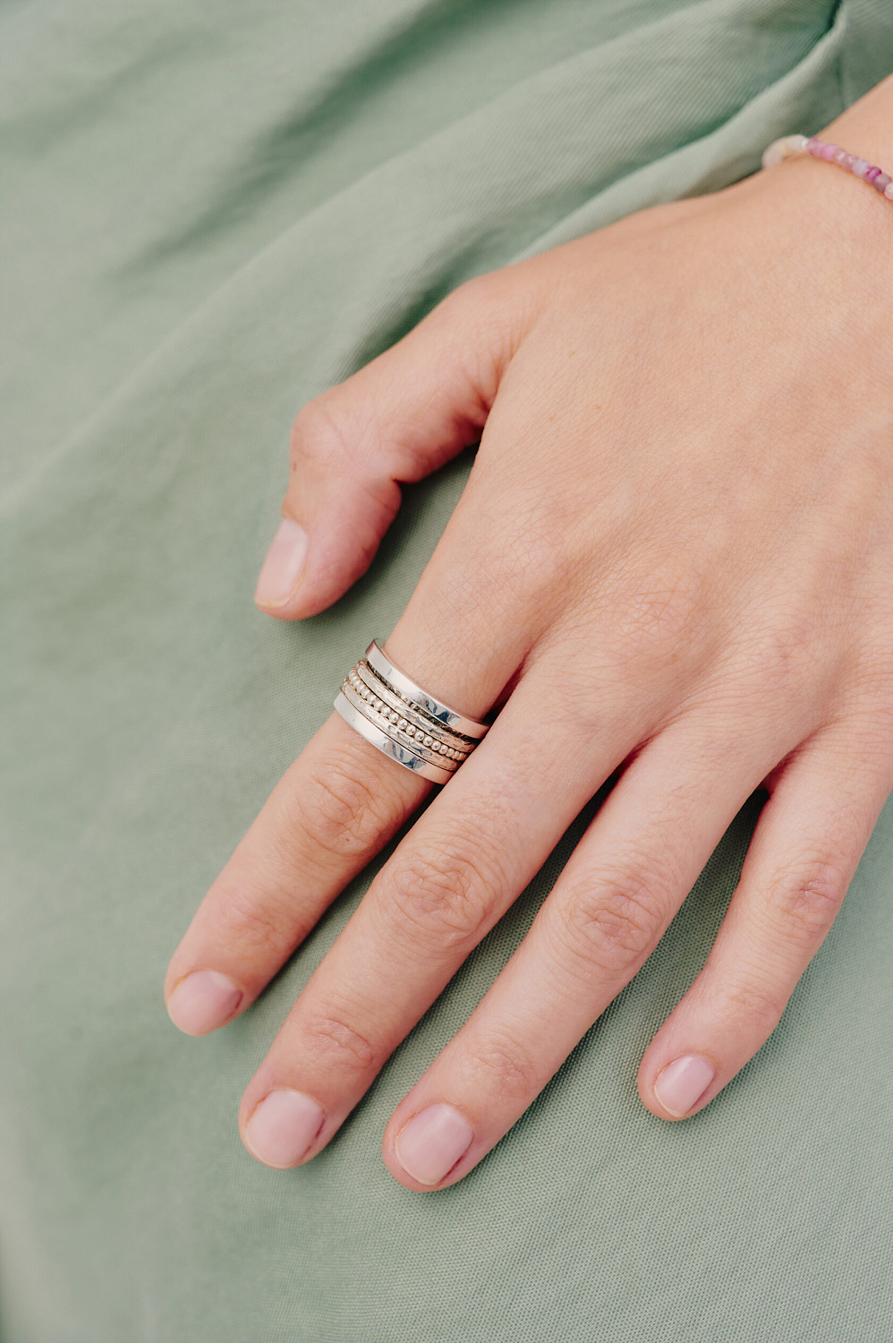 Кольцо-спинер с эмалью