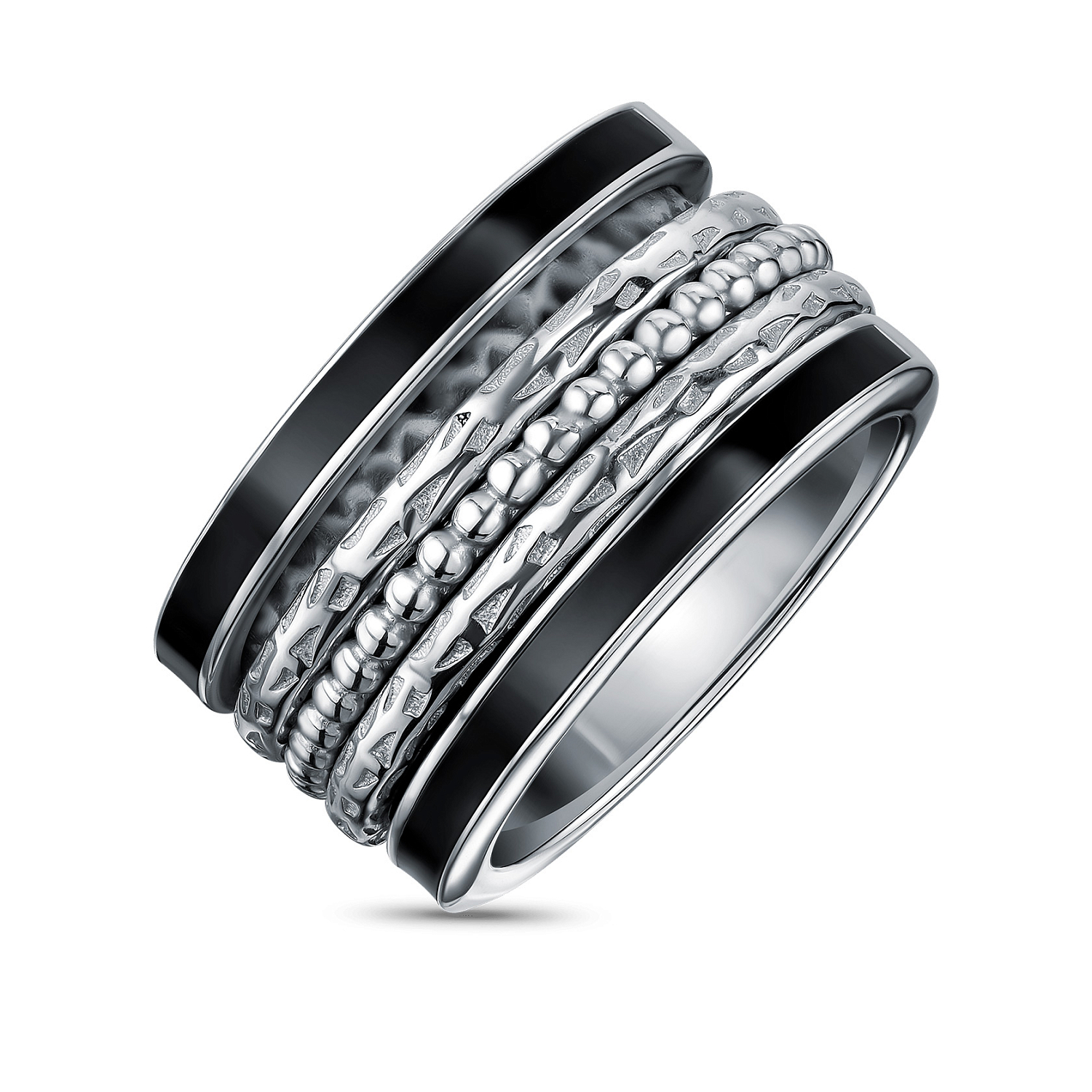 Кольцо-спинер с эмалью