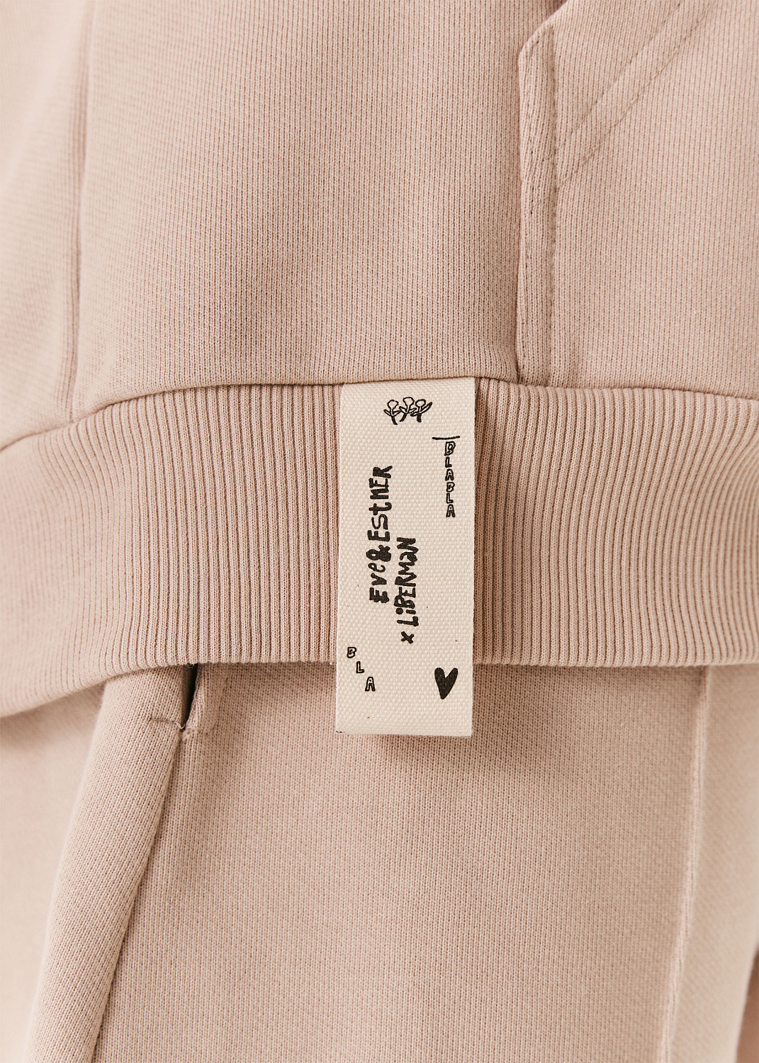 Худи на молнии EVE&ESTHER x LIBERMAN какао