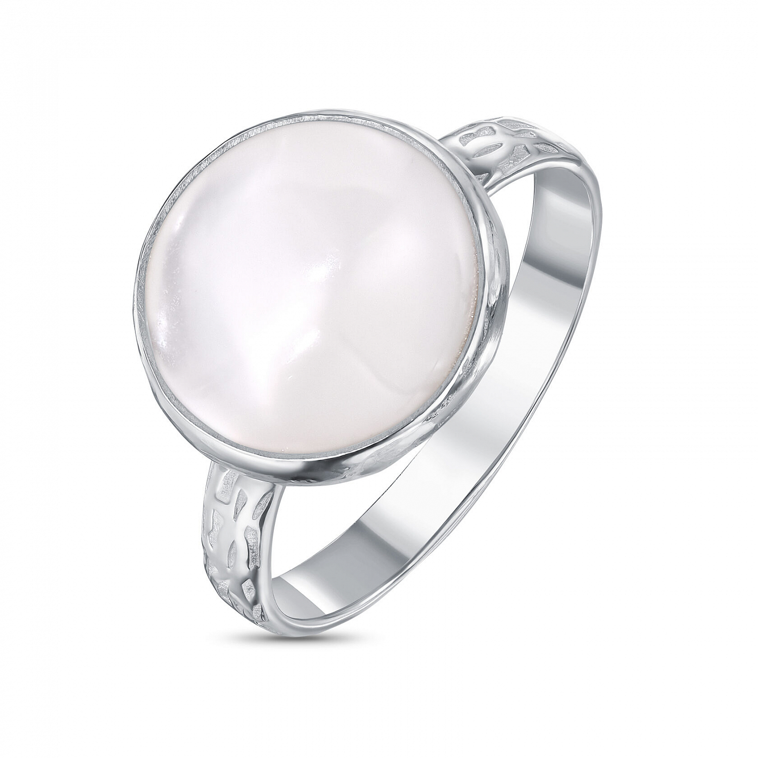 Кольцо с перламутром