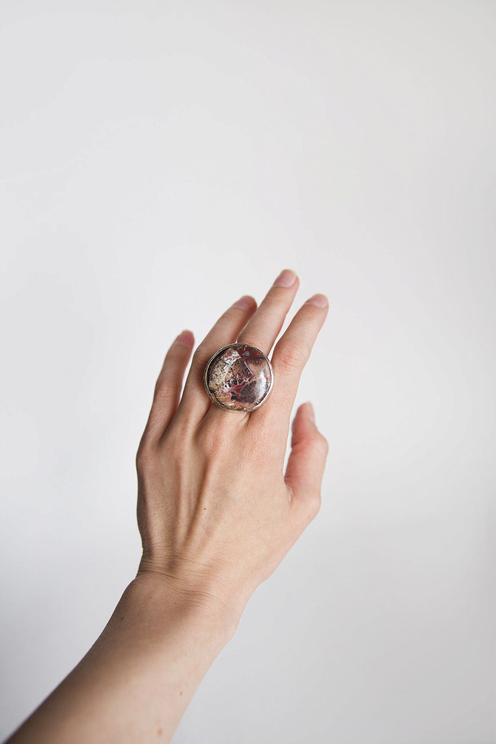 Кольцо с яшмой