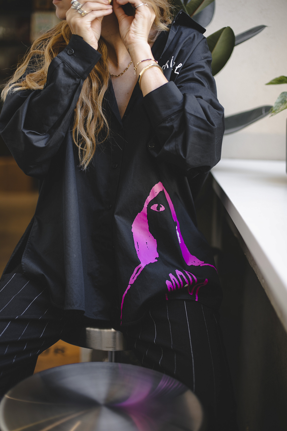 Рубашка EVE&ESTHER x LIBERMAN черная