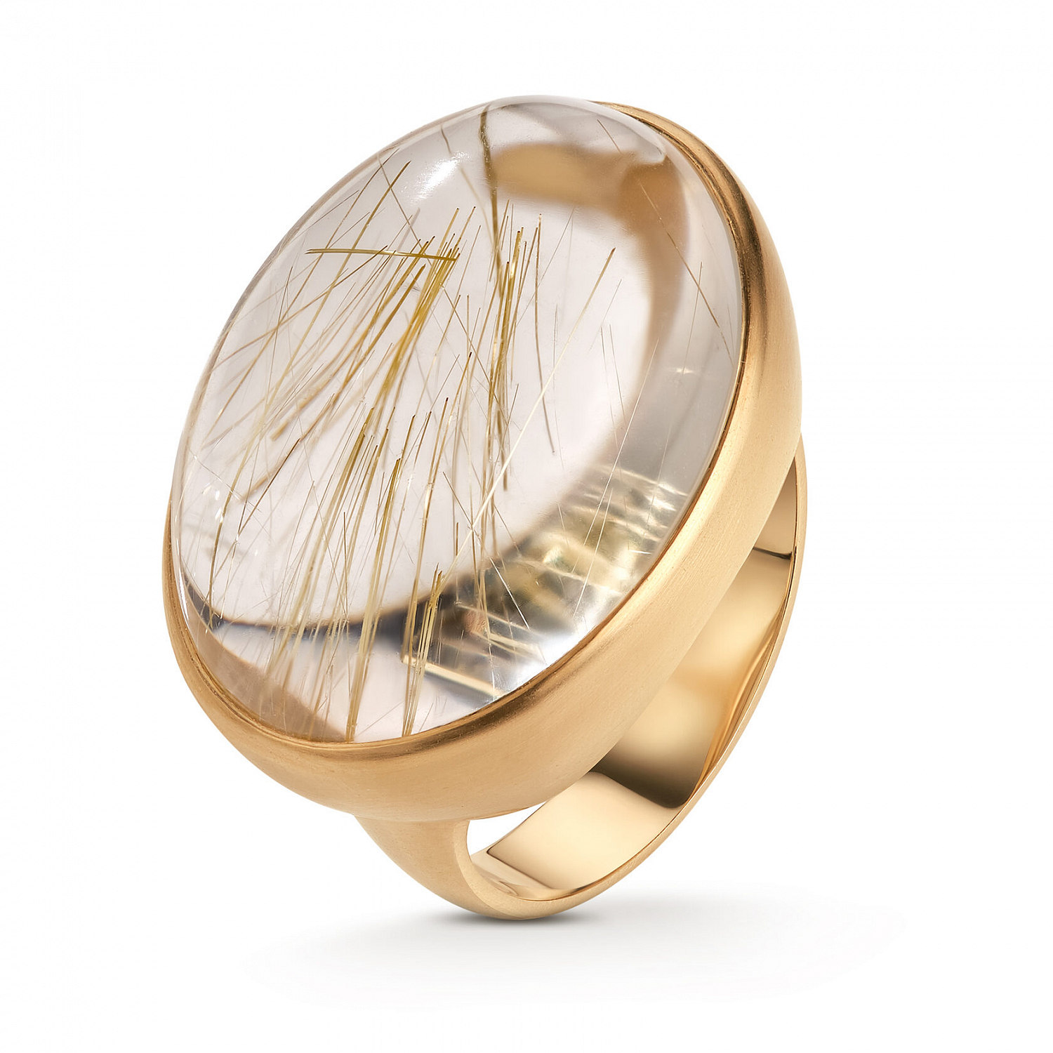 Кольцо Силы с рутиловым кварцем