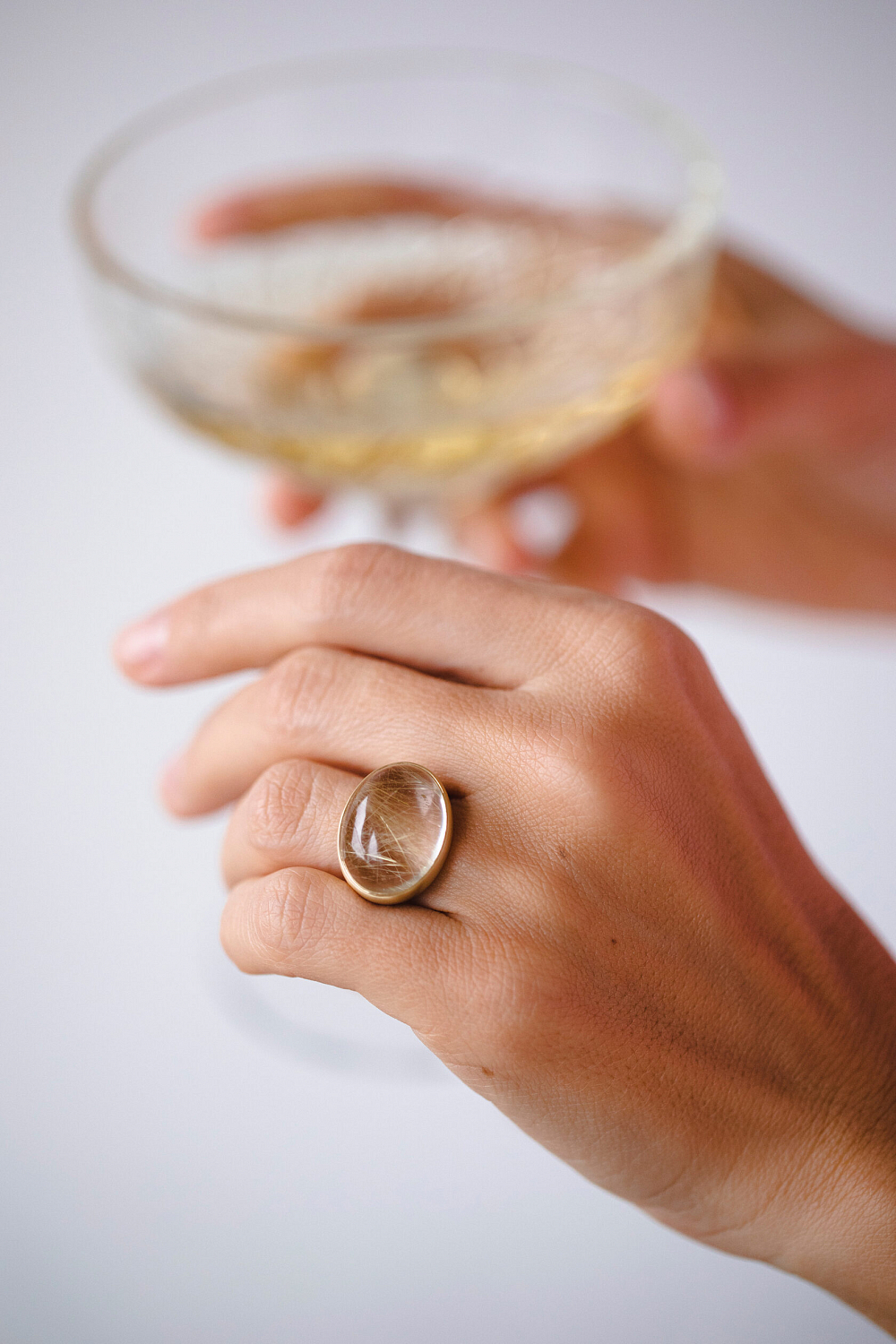 Кольцо Силы с рутиловым кварцем