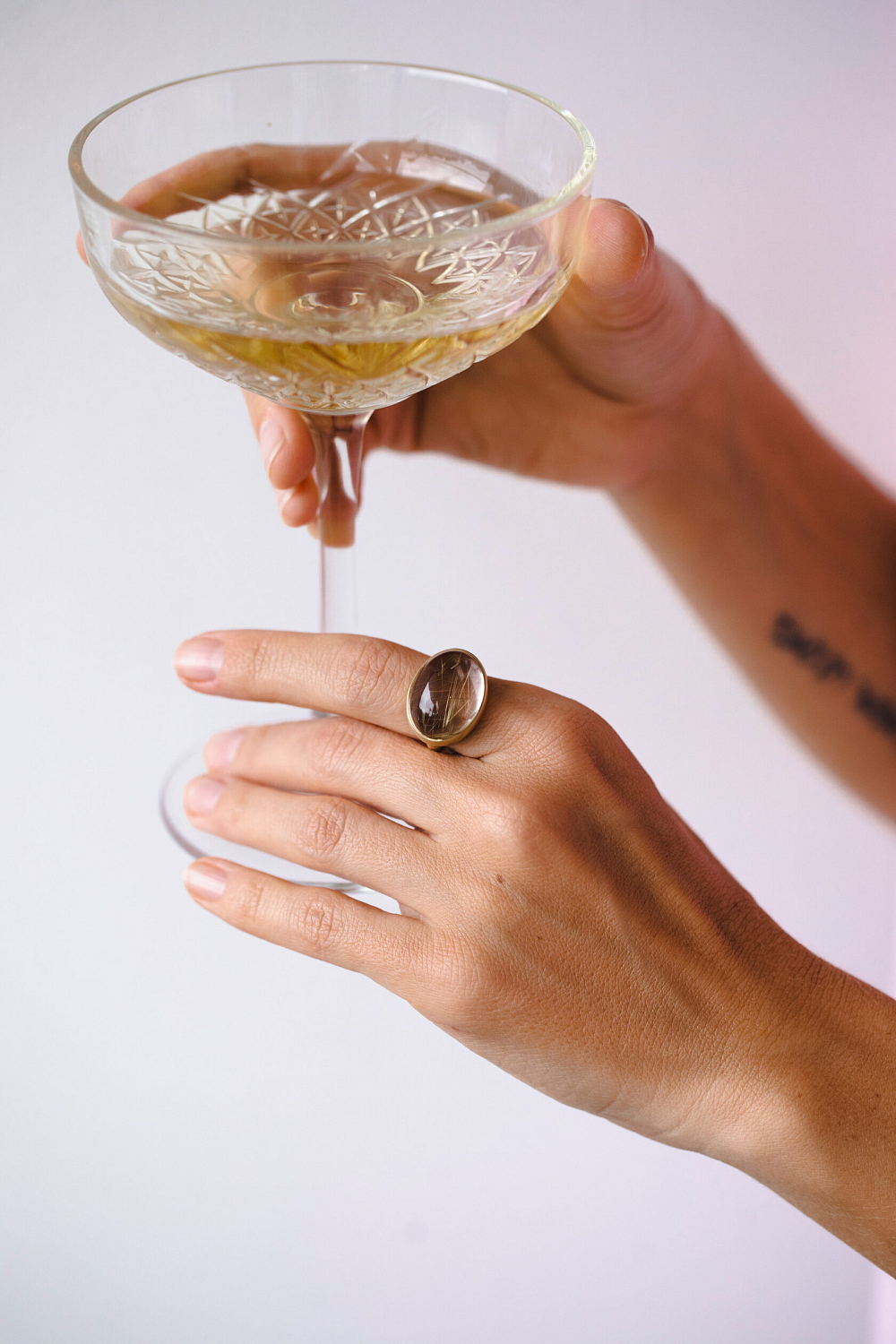 Кольцо Силы с рутиловым кварцем