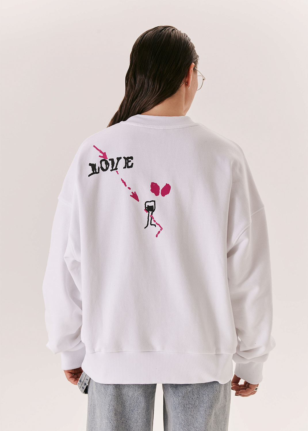 Свитшот EVE&ESTHER x LIBERMAN белый