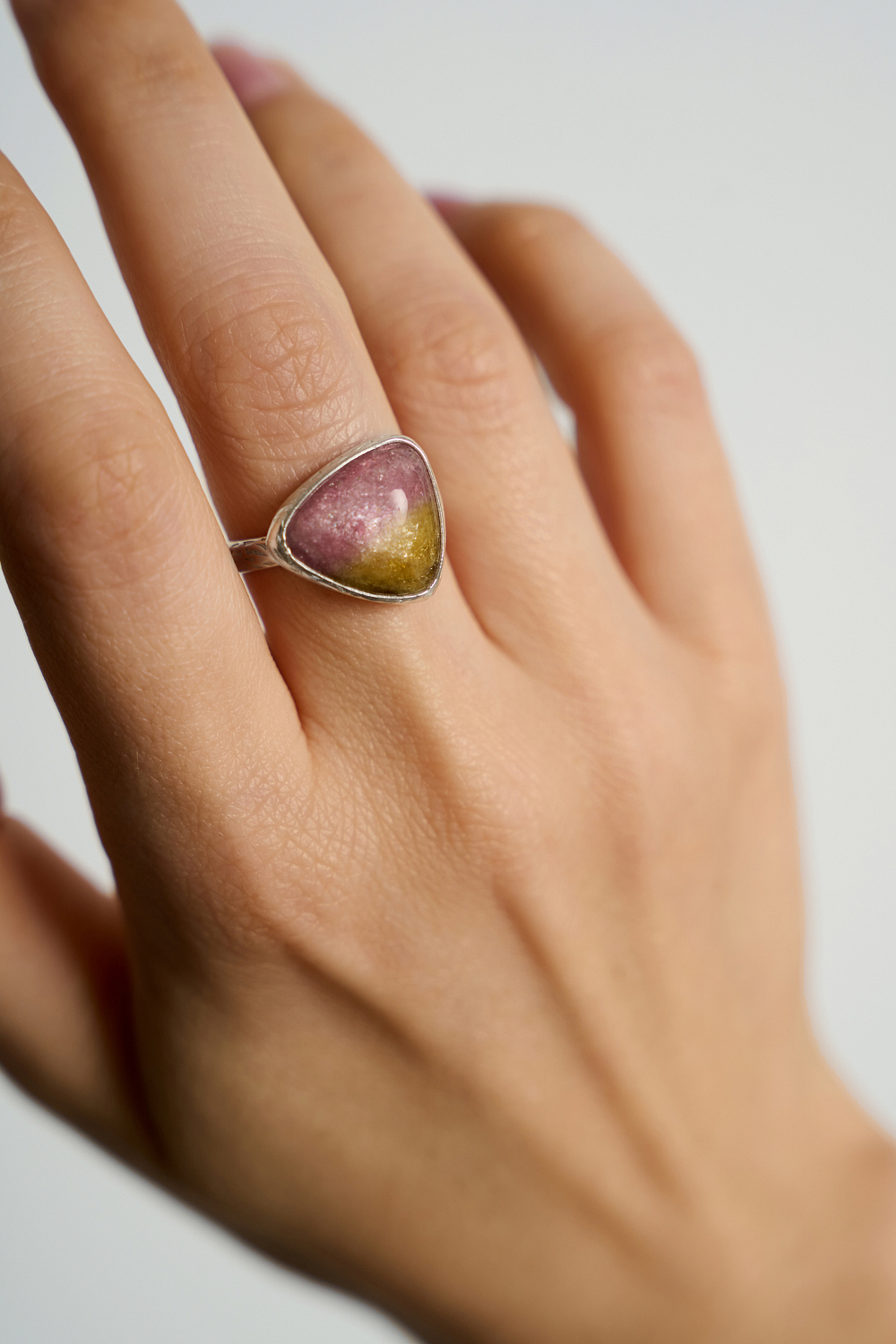 Кольцо с турмалином