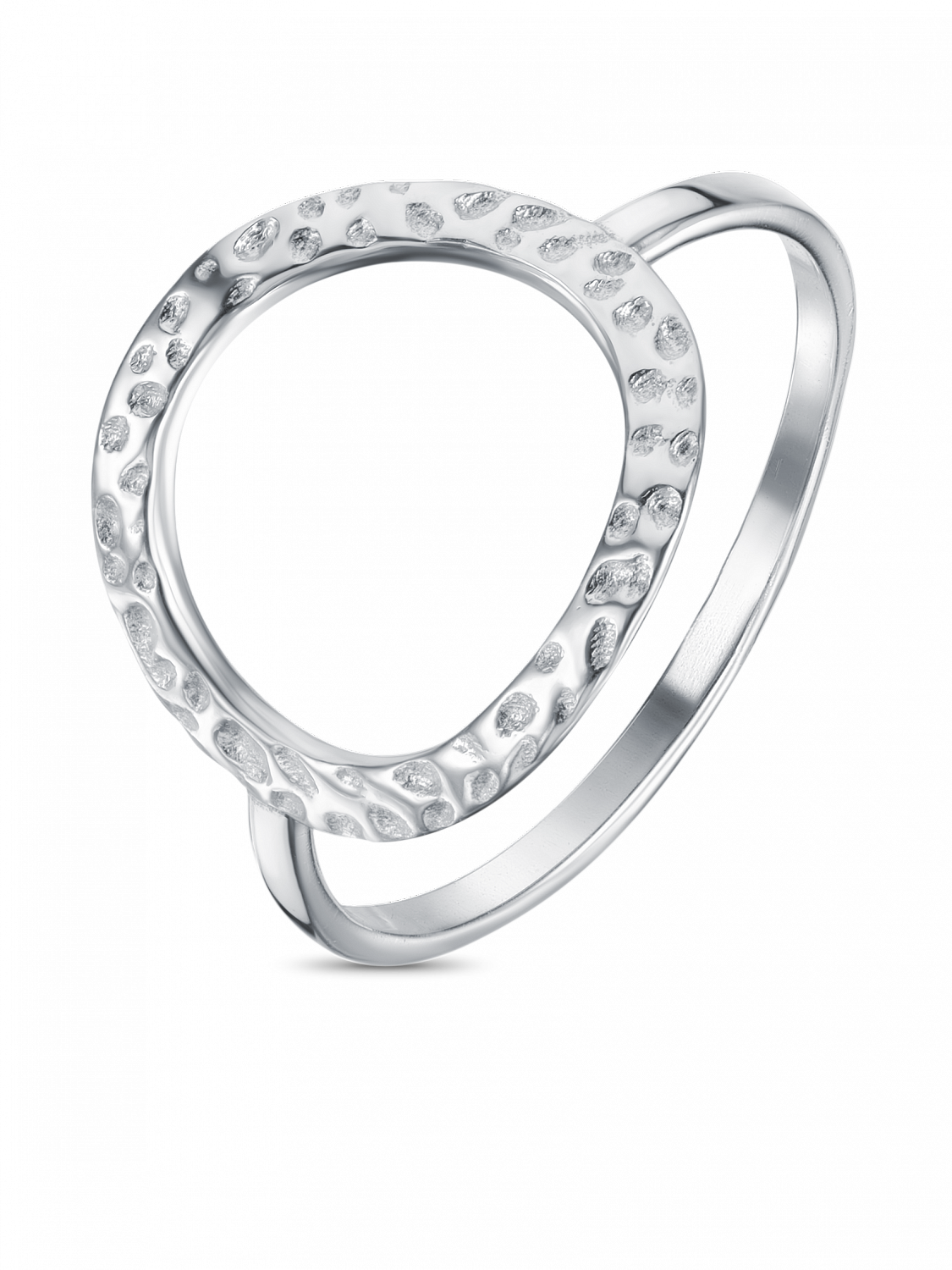 Кольцо с мятым кругом