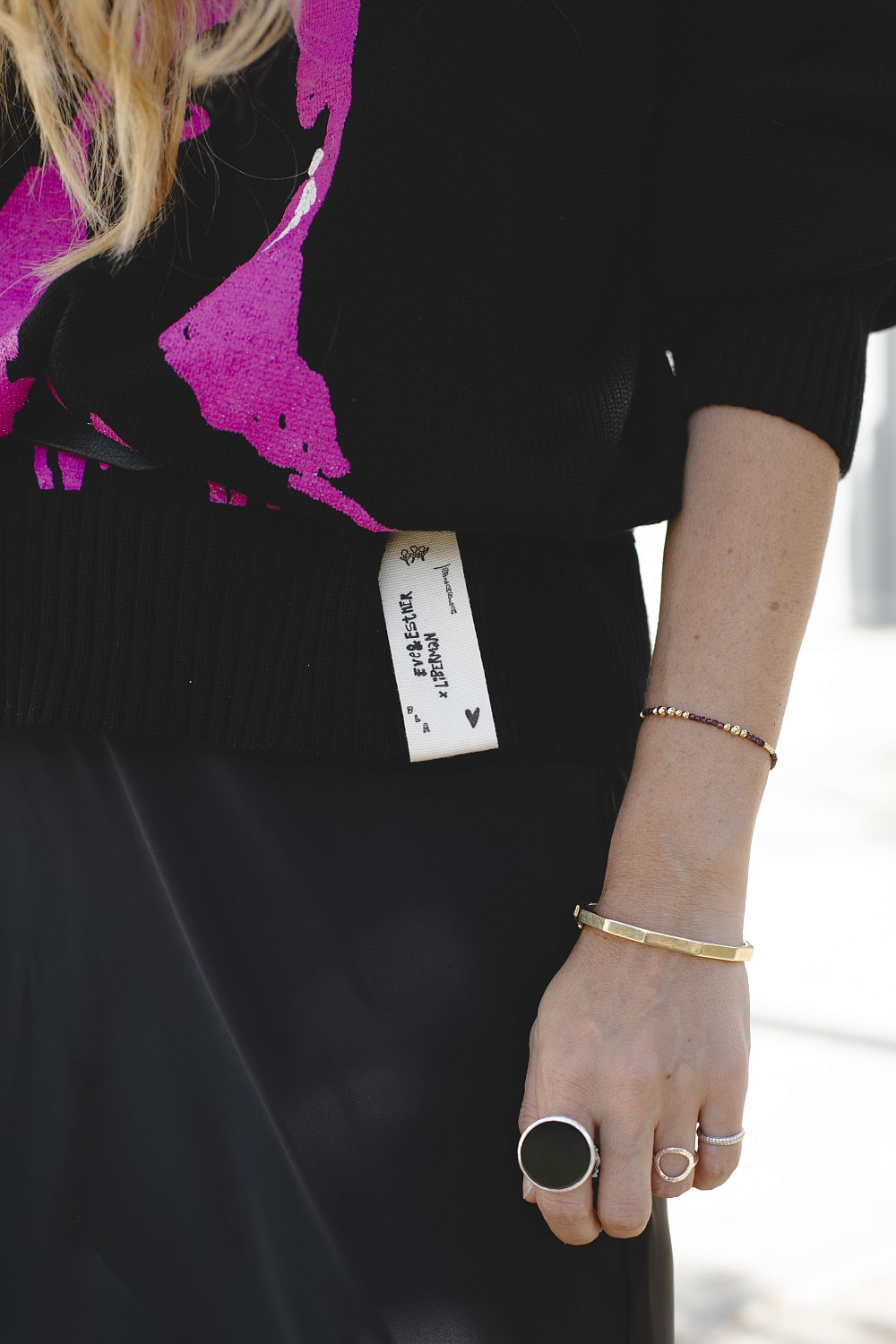 Джемпер EVE&ESTHER x LIBERMAN черный