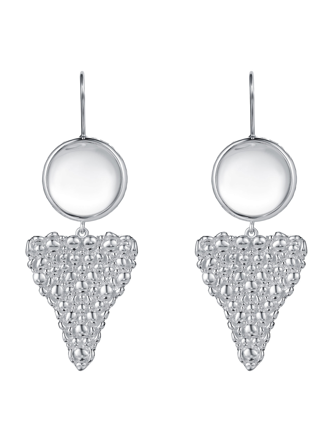 Серьги Баблс с горным хрусталем