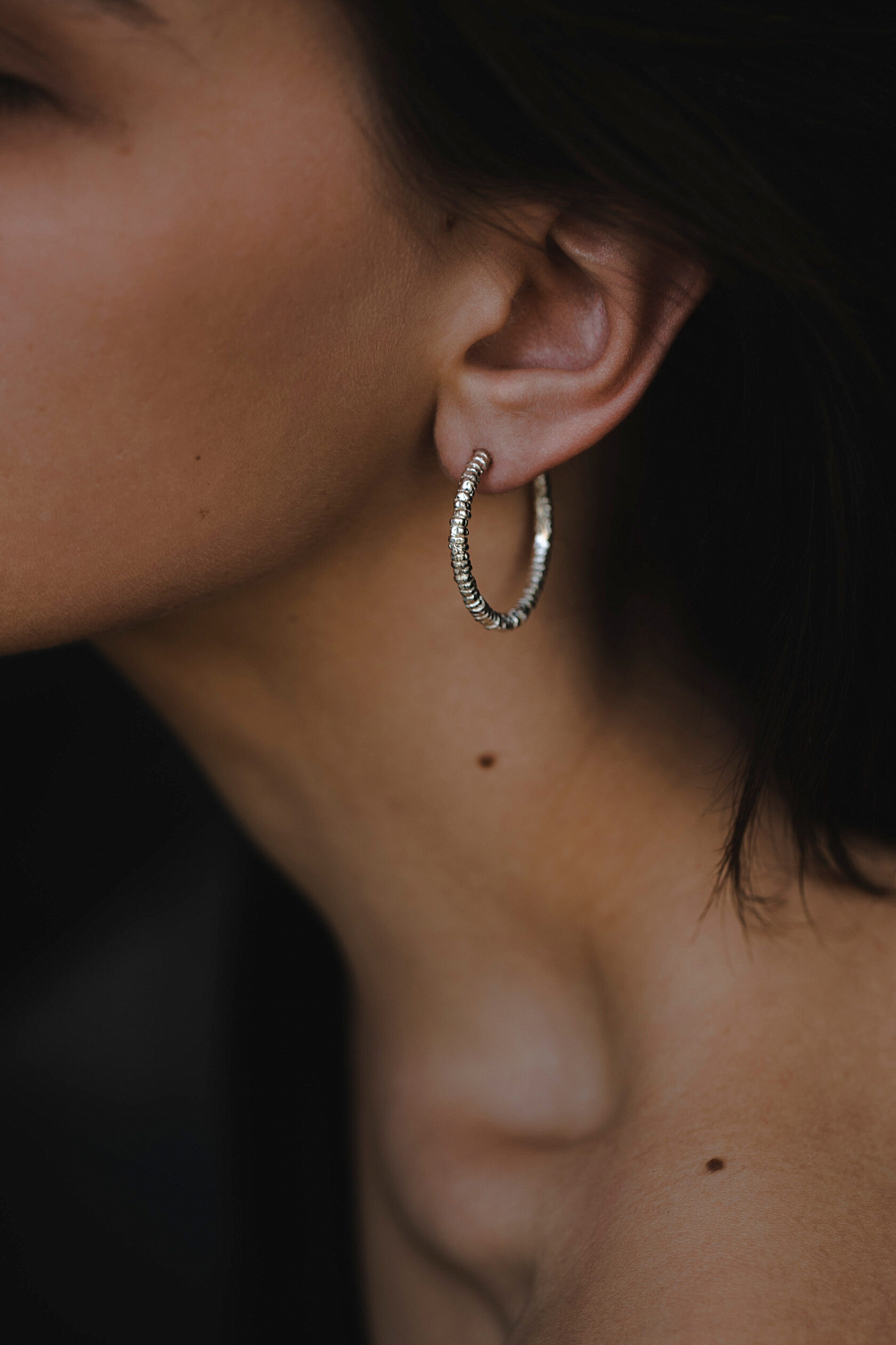 Серьги-конго большие