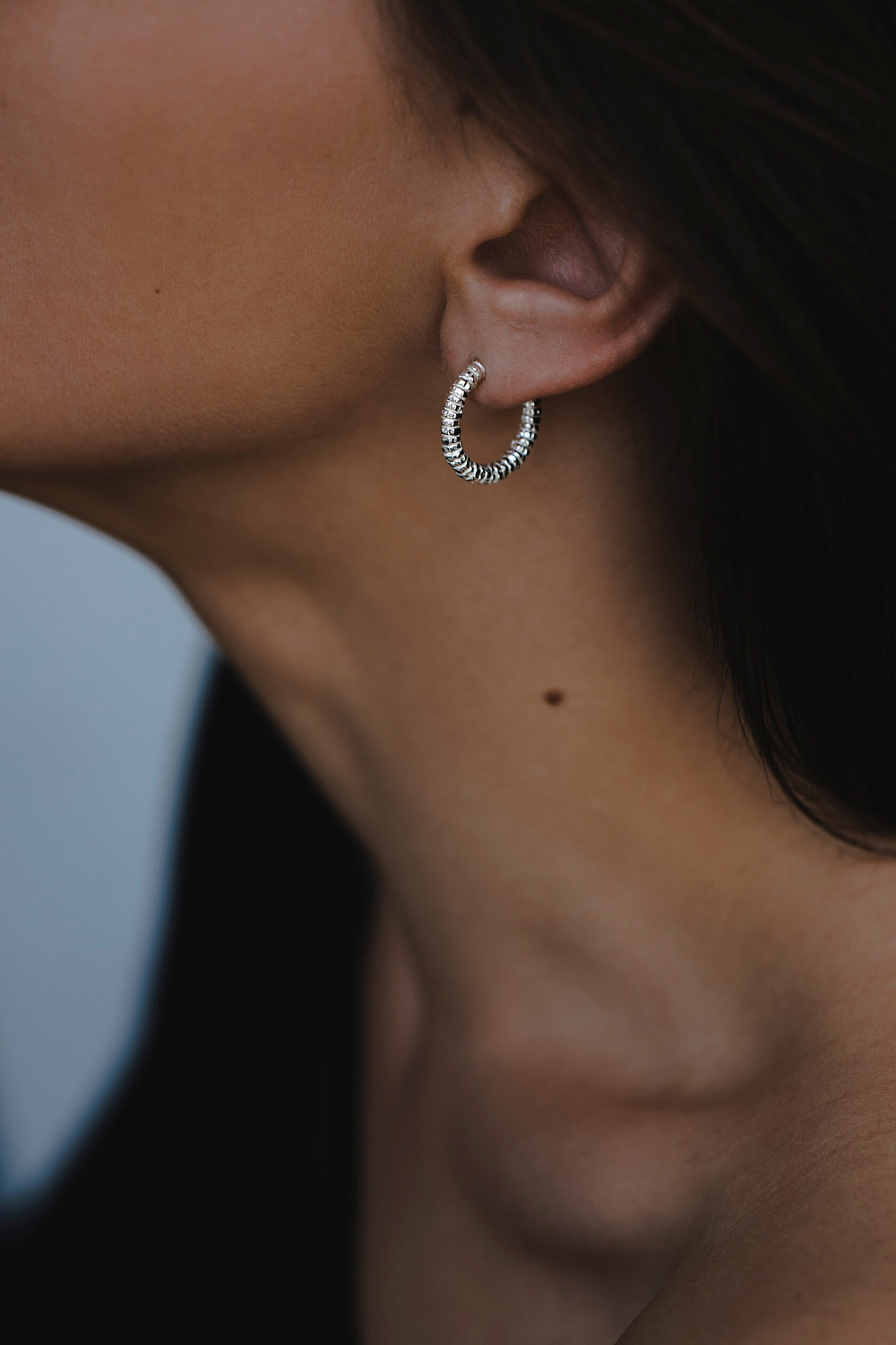 Серьги-конго маленькие