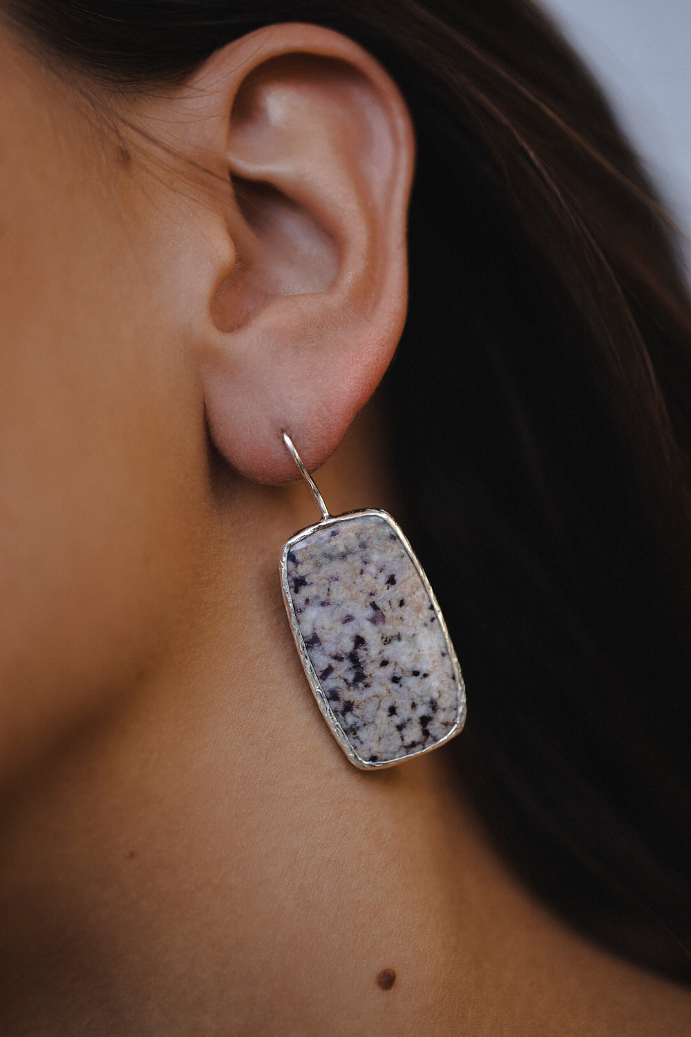 Серьги с флюоритом