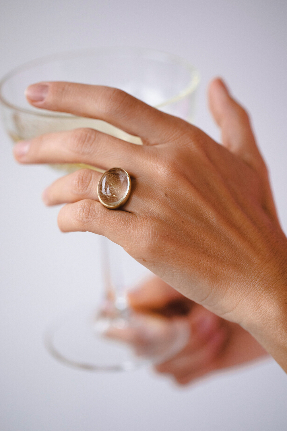 Кольцо Силы с рутиловым кварцем