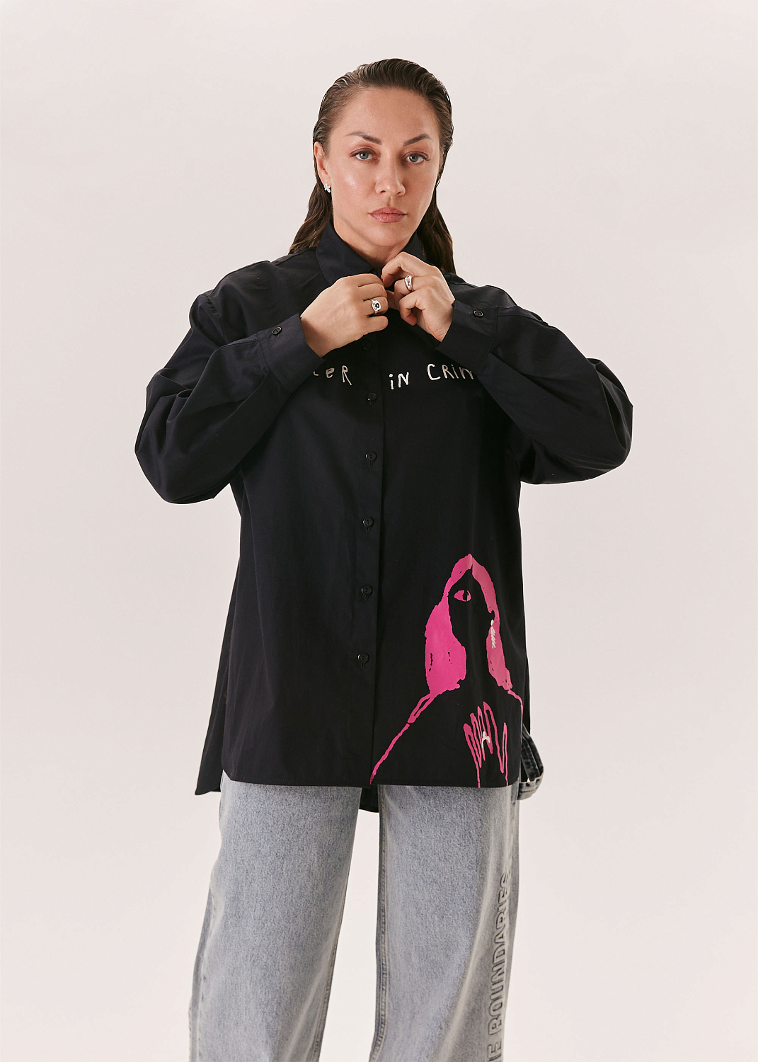 Рубашка EVE&ESTHER x LIBERMAN черная