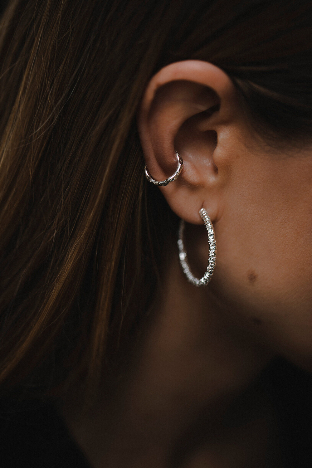 Серьги-конго большие