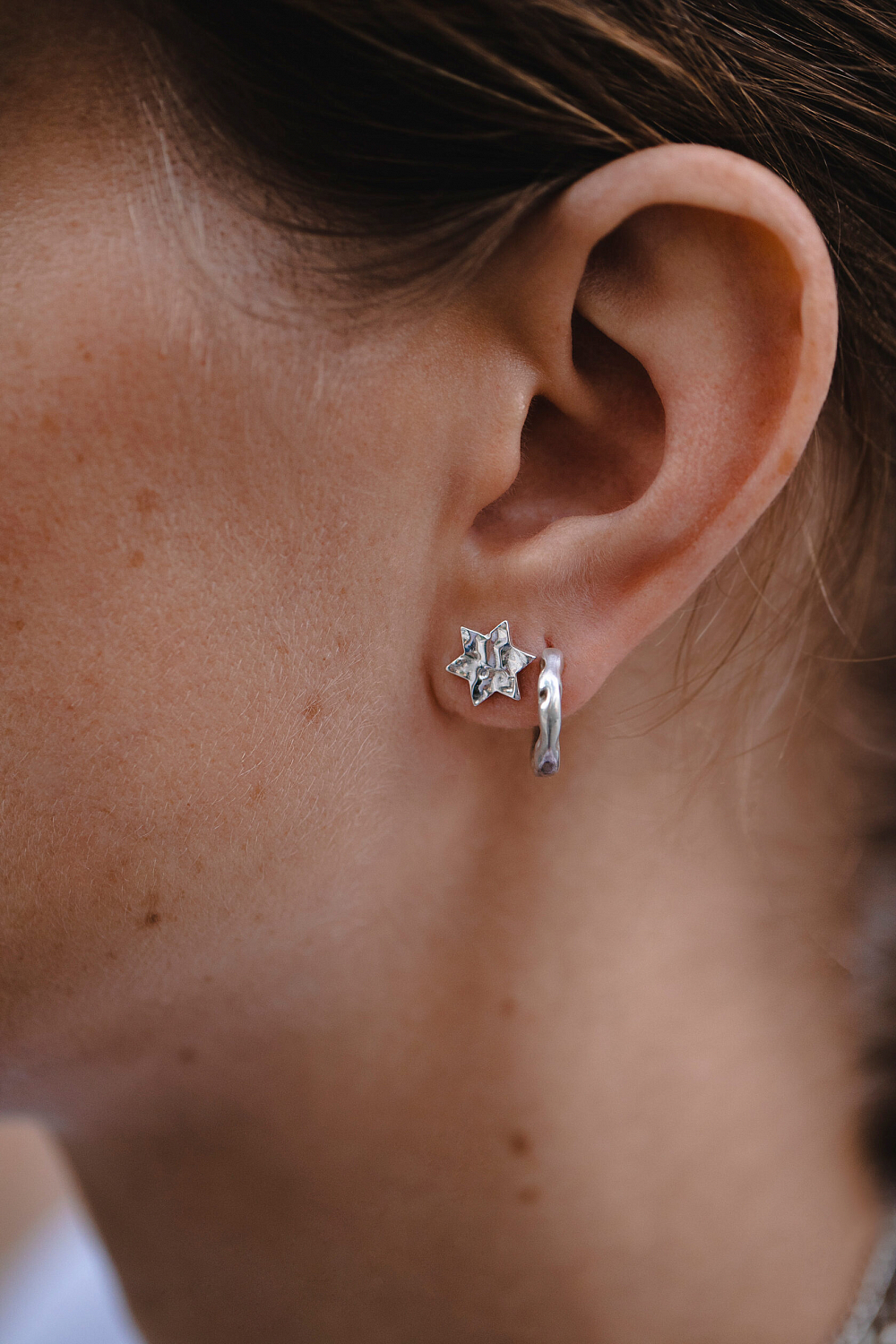 Пусеты Звезда Давида