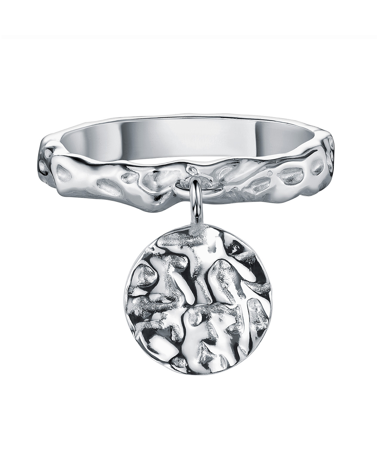 Кольцо с подвеской монета