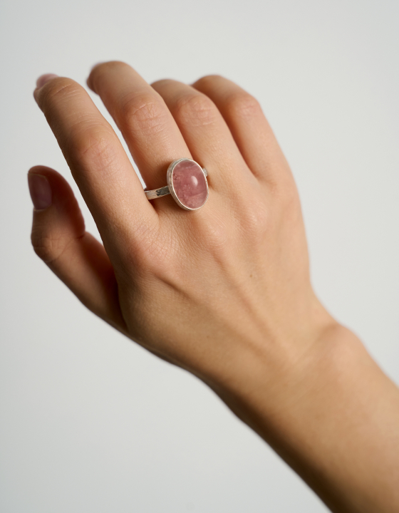 Кольцо с турмалином