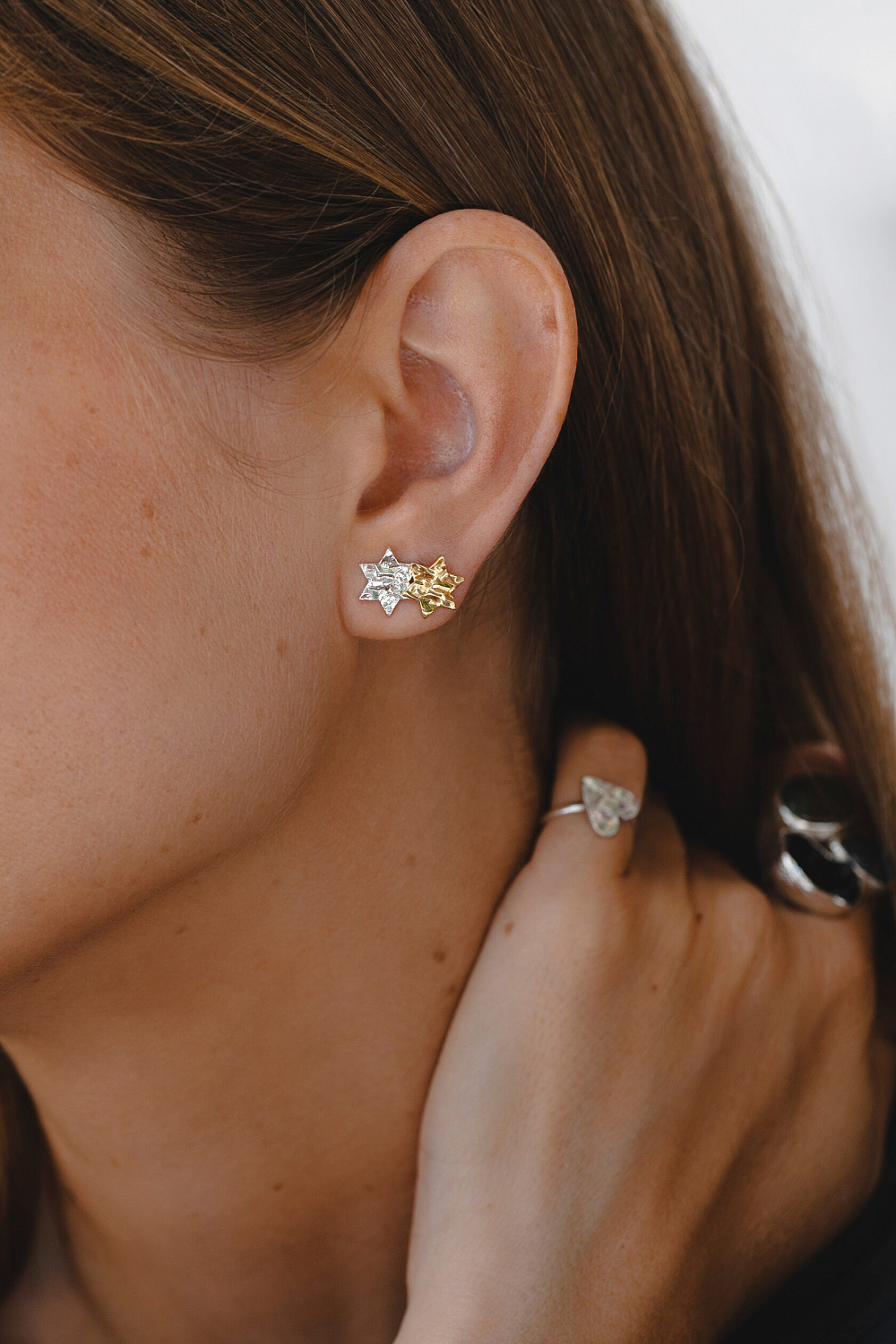 Пусеты Звезда Давида