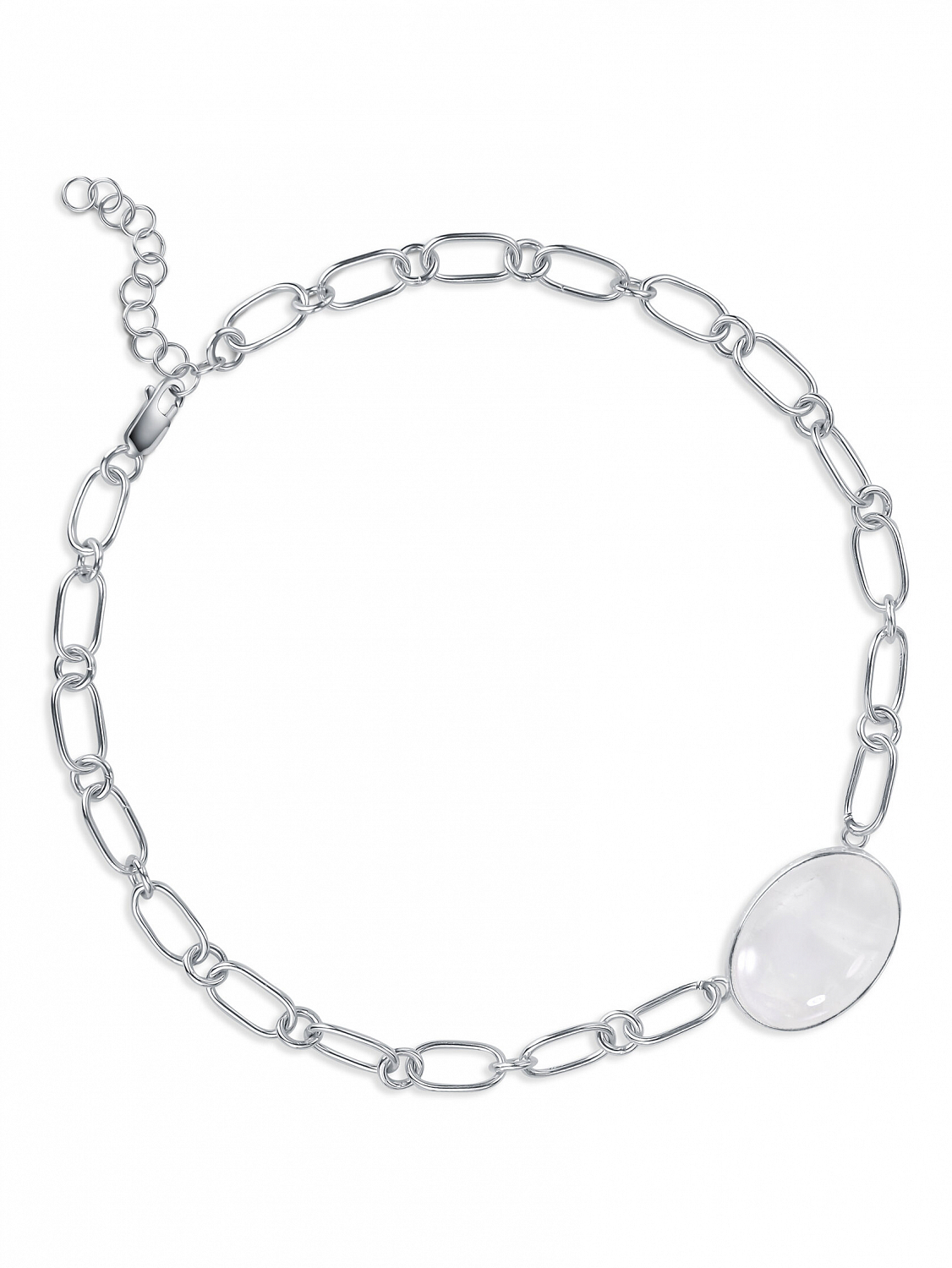 Чокер Луна с горным хрусталём на цепочке