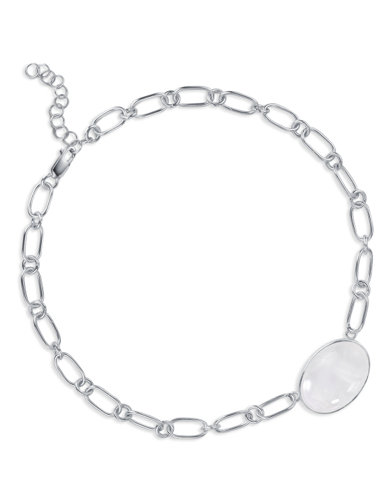 Чокер Луна с горным хрусталём на цепочке