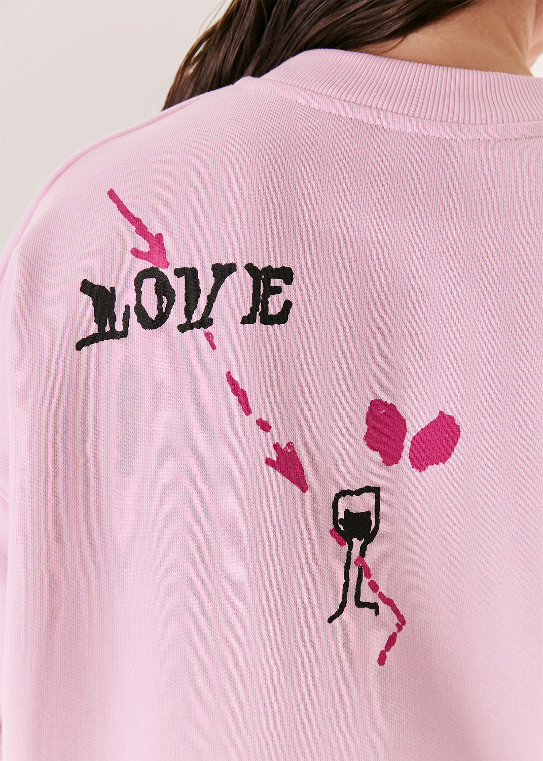 Свитшот EVE&ESTHER x LIBERMAN розовый