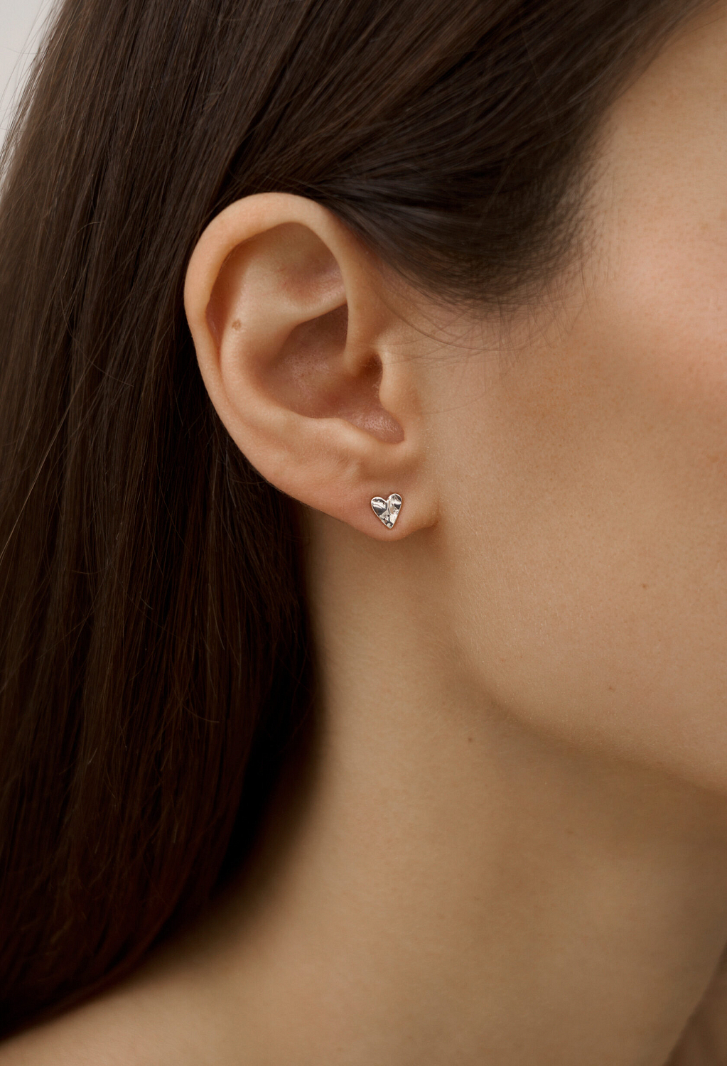 Пусеты Сердце мини