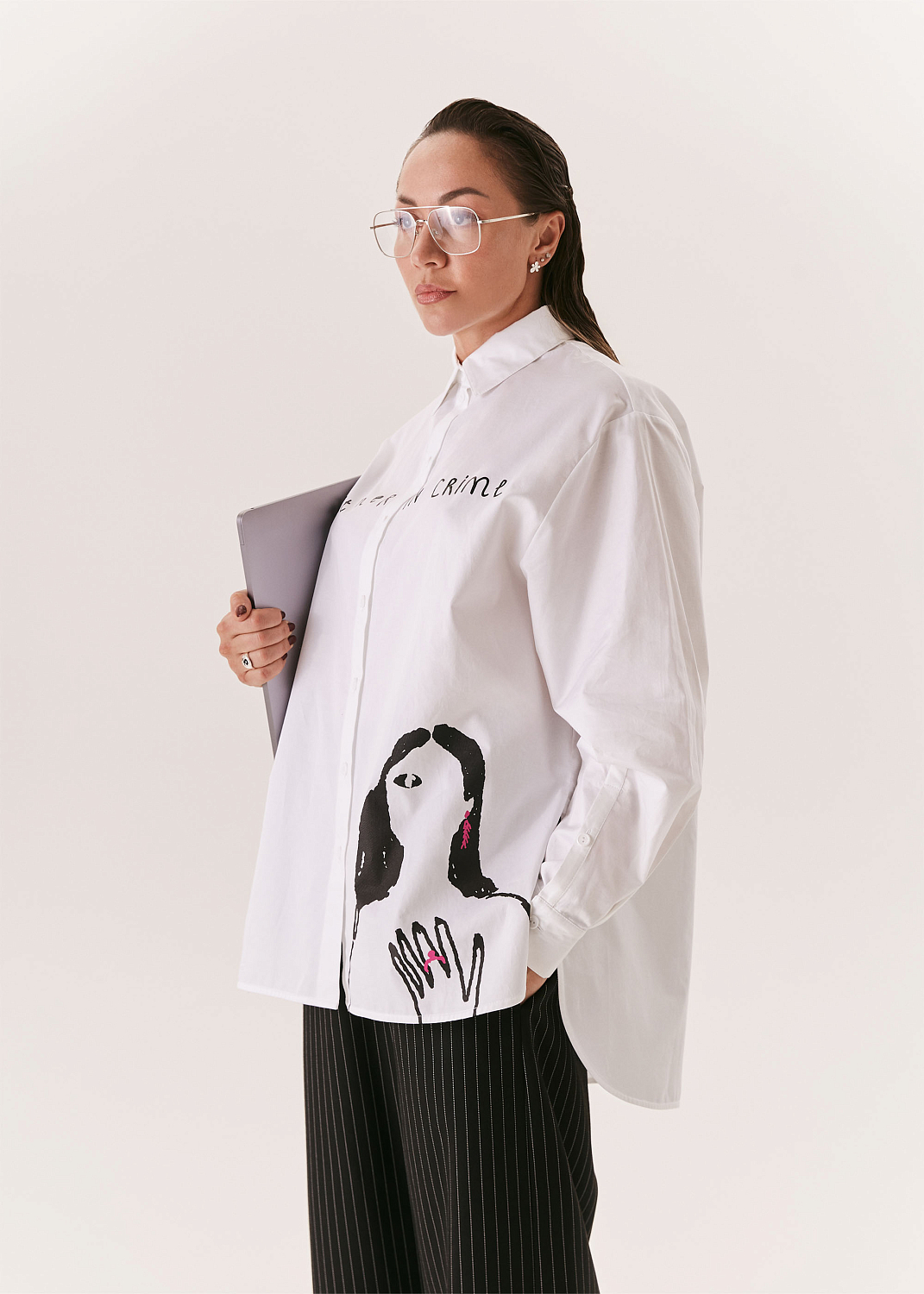 Рубашка EVE&ESTHER x LIBERMAN белая
