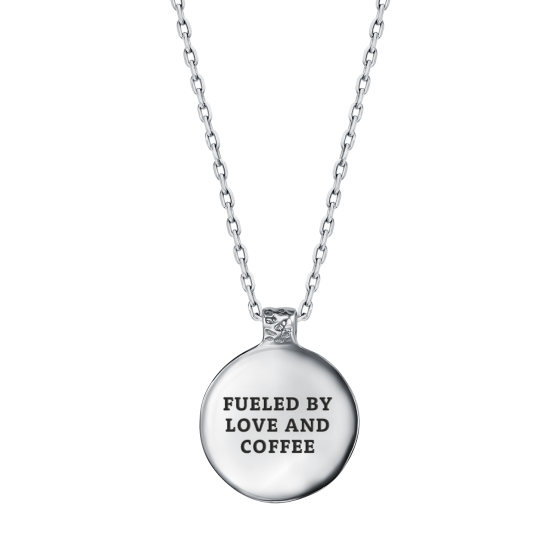 Медальон "Fueled by love and coffee"