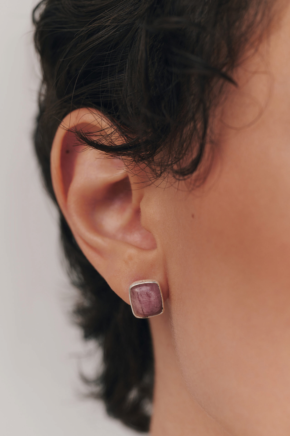 Пусеты с турмалином