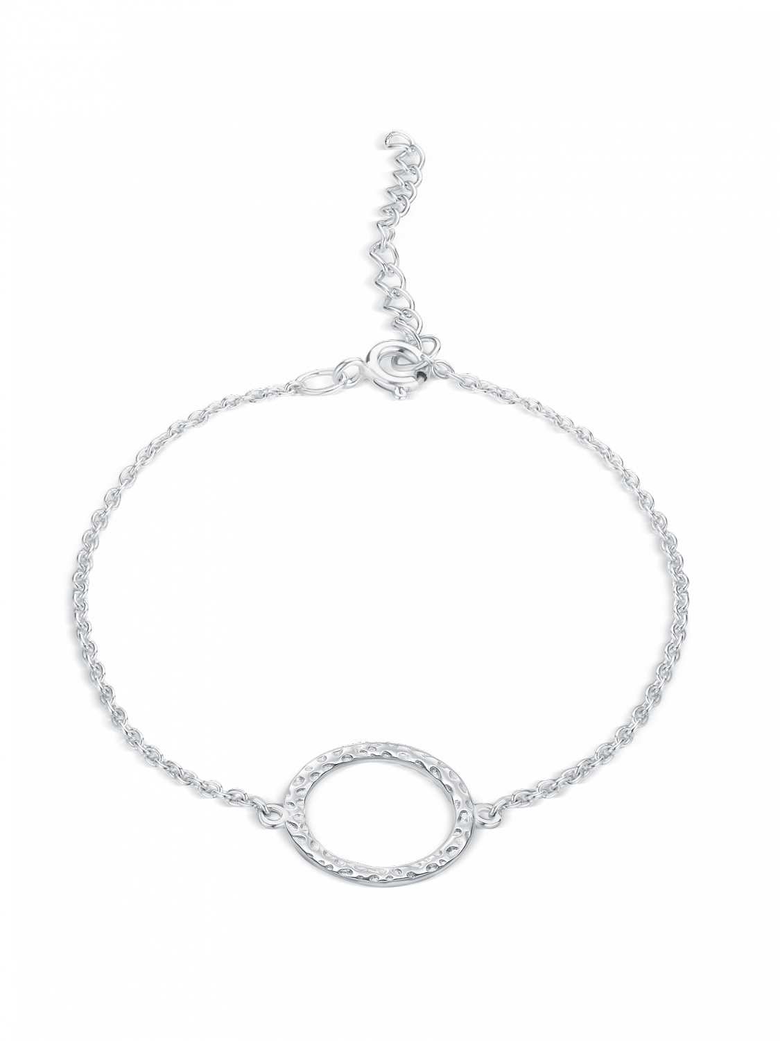 Браслет с мятым кругом