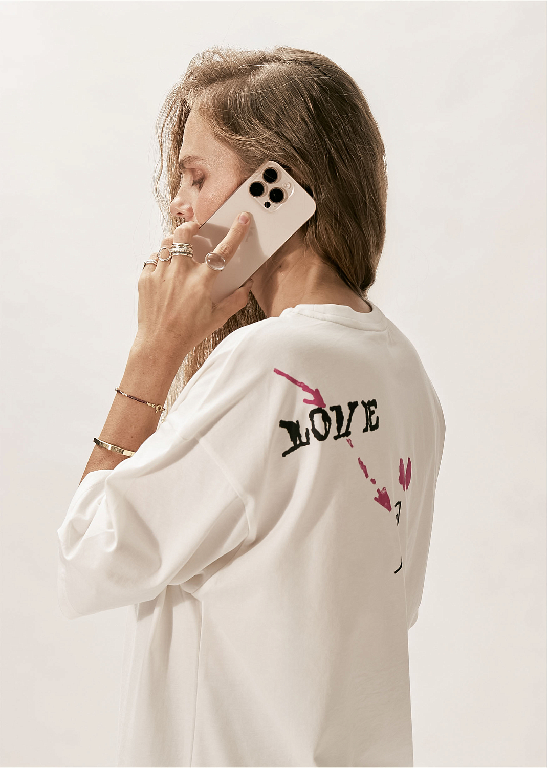 Футболка EVE&ESTHER x LIBERMAN белая