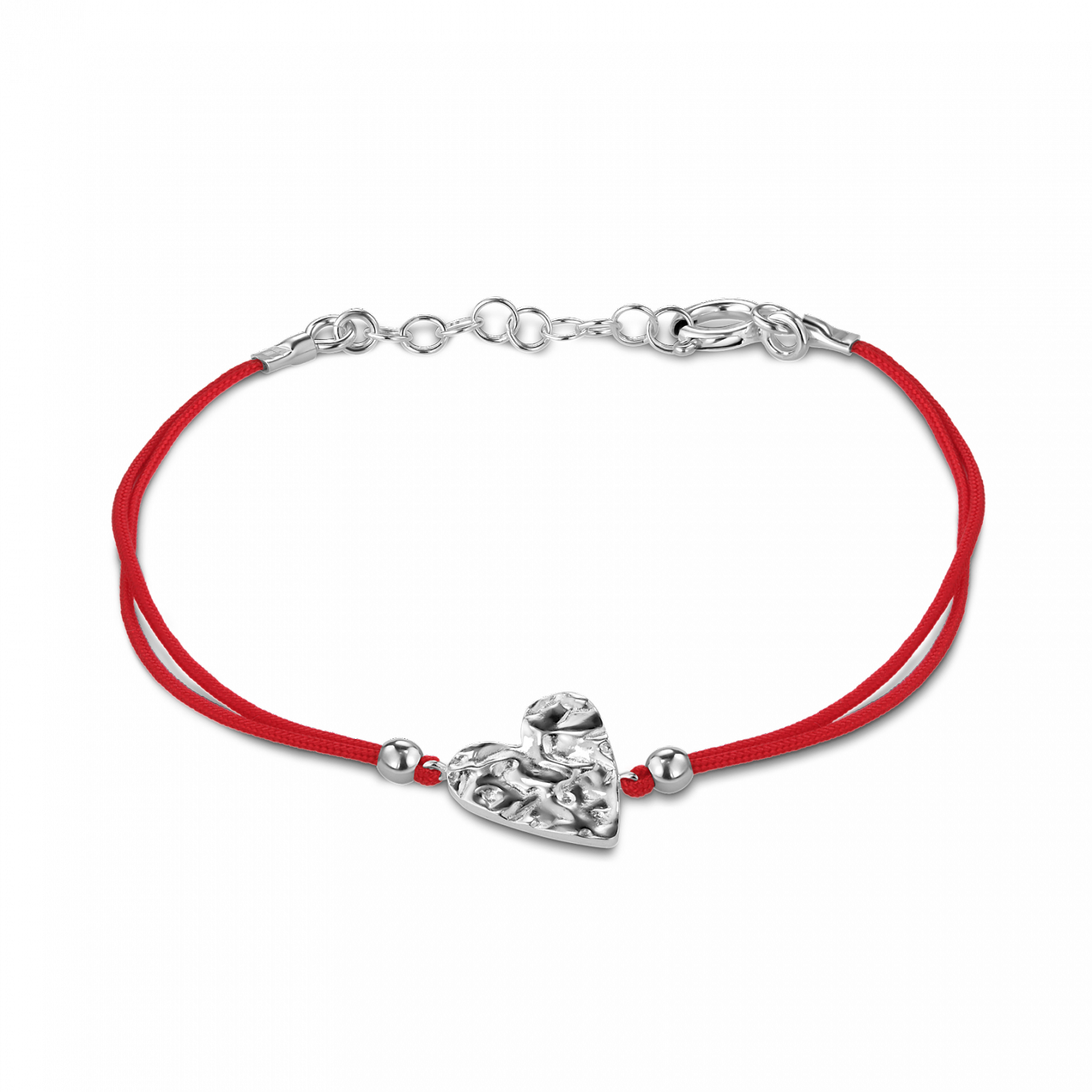 Браслет Сердце на красной нити