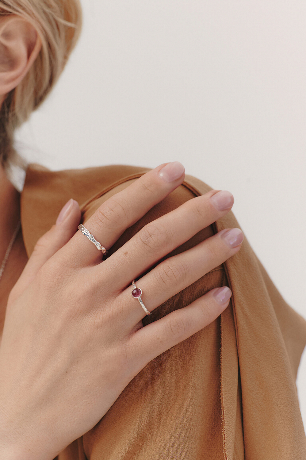 Кольцо с турмалином