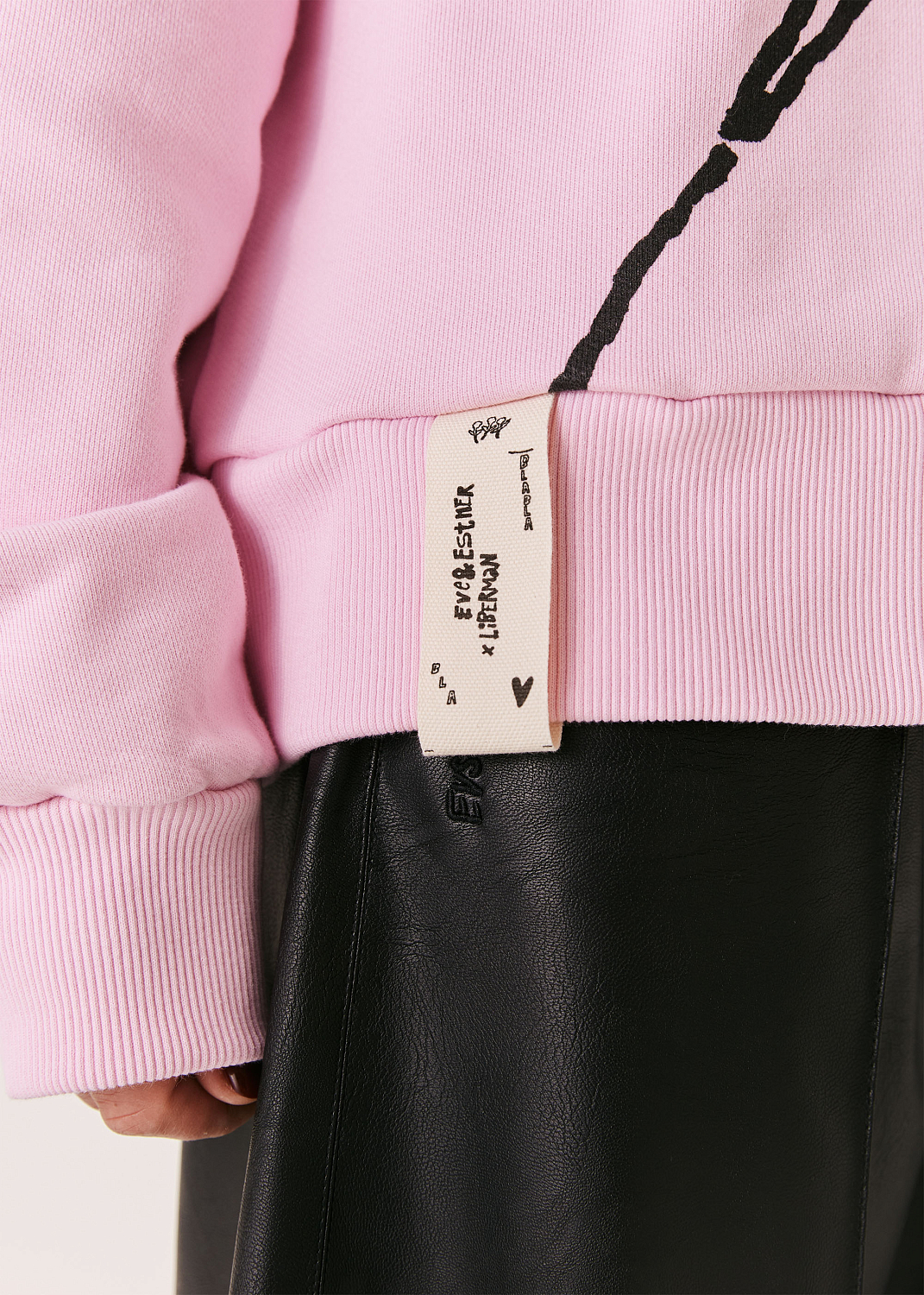 Свитшот EVE&ESTHER x LIBERMAN розовый