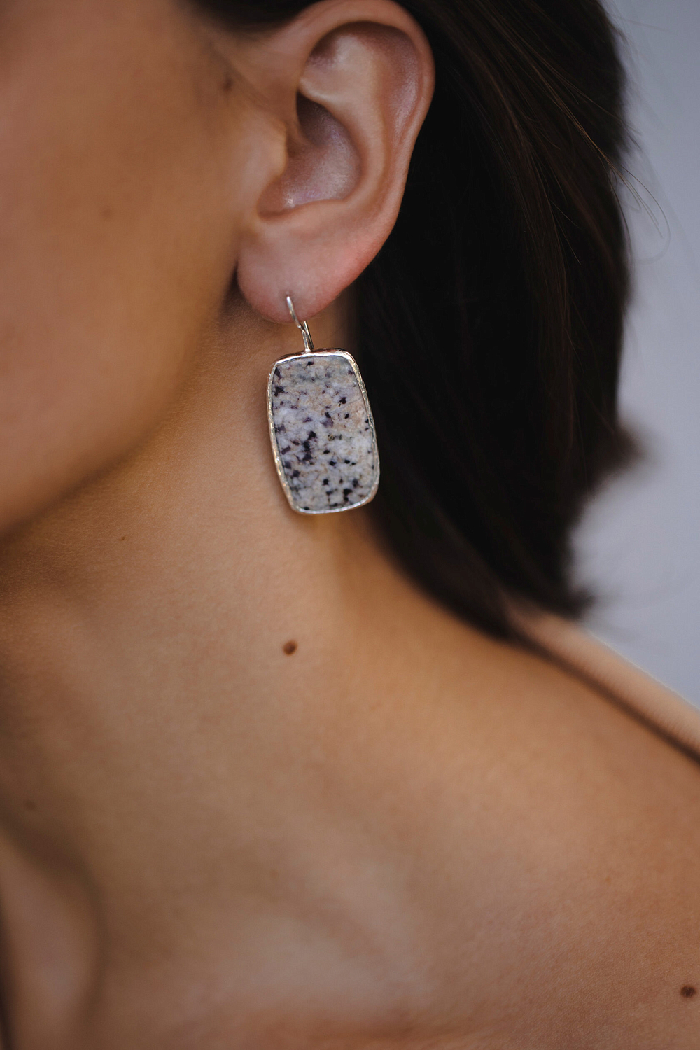 Серьги с флюоритом