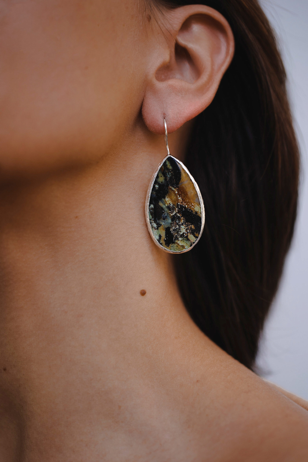 Серьги с офитом