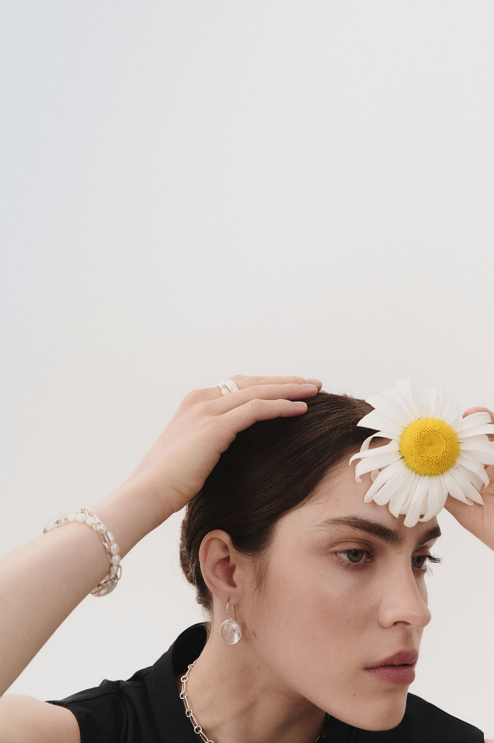 Серьги с горным хрусталем