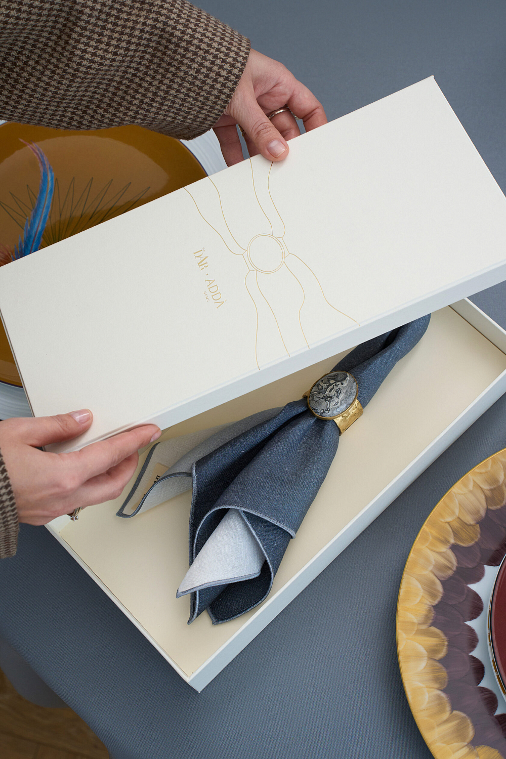 Набор из салфетки и кольца ADDA gems x The Dar Store