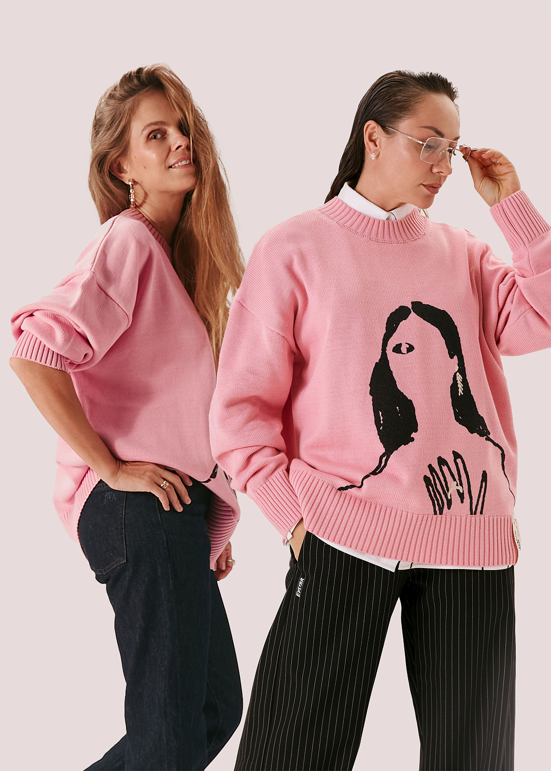 Джемпер EVE&ESTHER x LIBERMAN розовый