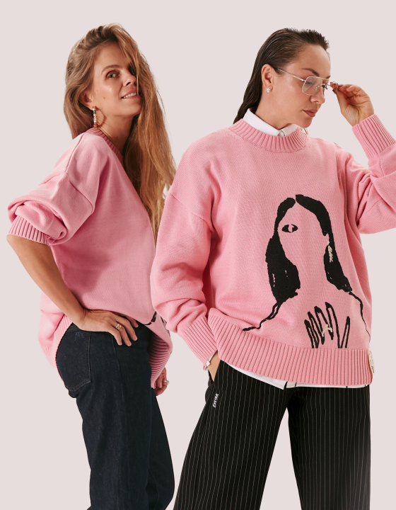 Джемпер EVE&ESTHER x LIBERMAN розовый