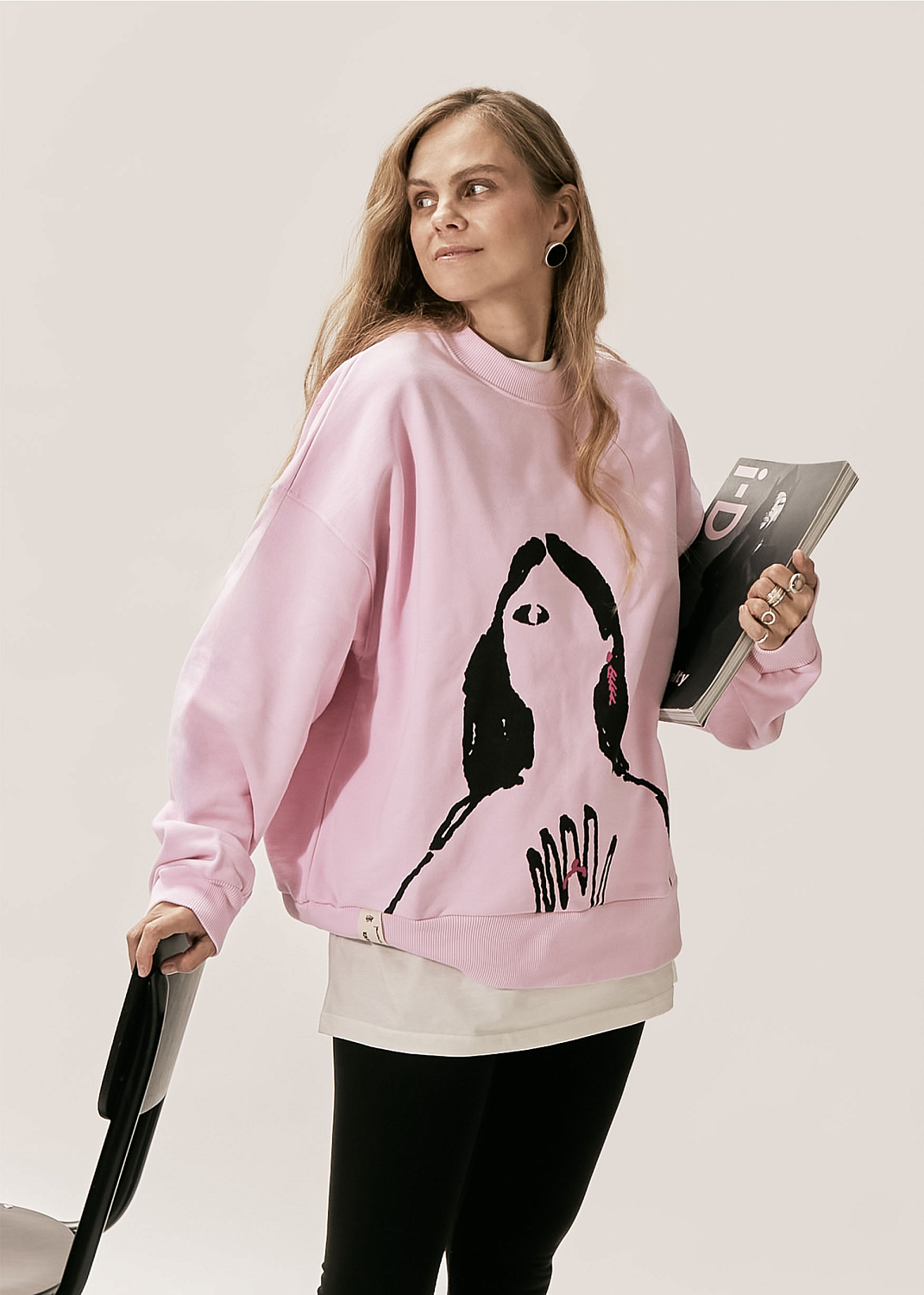 Свитшот EVE&ESTHER x LIBERMAN розовый